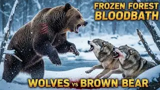 When Wolves Challenge a Brown Bear ❄️ | Frozen Wild Documentary