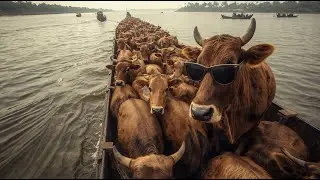 CRUCE DE VACAS PARIDAS, cow unloading