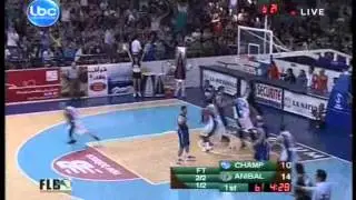 Marcus Haislip and Nadim Hawe dunks vs Anibal Zahle