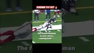 Fastest D linemen runs down running back
