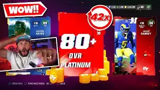 OVER 42 PLATINUM PACKS! I MADE MILLIONS OF COINS - Madden 23