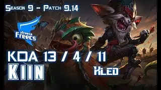 AFs Kiin KLED vs CORKI Top - Patch 9.14 KR Ranked