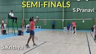 KRITHYA vs PRANAVI || Under 15 girls singles || Tamil Nadu Badminton Association - Open Tournament