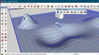 Terrain modeling tutorial: Sandbox tools & Location in SketchUp