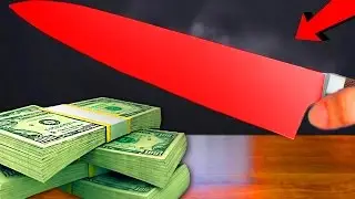EXPERIMENT Glowing 1000 degree KNIFE VS $10 000