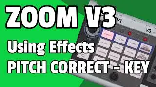 Использование эффектов &mdash; Pitch Correct &mdash; Учебное пособие Key ZOOM V3