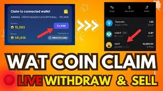 Gamee WAT coin Withdraw on Tonkeeper | Wat Token Claim | Gamee WAT Token Claim Bitget Exchange
