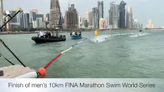 Men&rsquo;s finish highlights - Doha 10km elite OWS