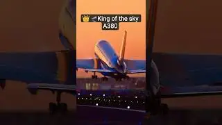 King of the Skies 👑 Airbus A380 Taking Off from Dubai 🌆✈️ | Giant Departure #shorts #aviation