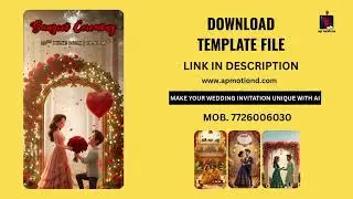 AI 18 INVITATION VIDEO | Indian Wedding Invitation Template | After Effects| Download Now