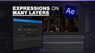 How to inject expressions to multiple layers in Adobe After Effects