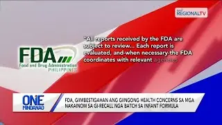 Health concerns sa gi-recall ng batch sa infant formula | One Mindanao