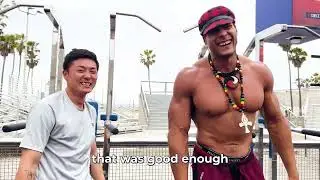Training With the World&rsquo;s Tallest & Strongest Man &ndash; Ike Catcher at Muscle Beach