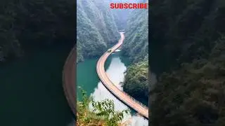 Floating Bridge China: Shiziguan Scenic area in Enshi City