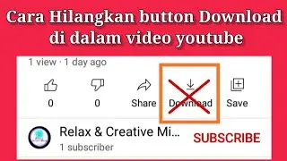 Cara disable button download di video youtube