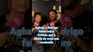 Aghata Moreira e Rodrigo Simas falam sobre as cr&iacute;ticas que a novela vem recebendo