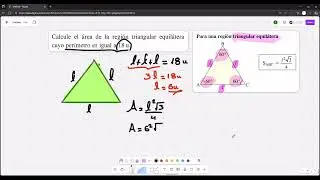 ÁREAS DE REGIONES TRIANGULARES NIVEL 4
