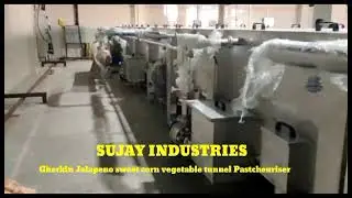 Tunnel pasteurizer manufactured by Sujay industries