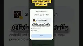 Shadow Bot V4 Install Process 👀#shorts
