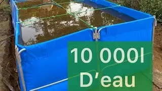 Système d’irrigation au cameroun ! Stockage de l’eau dans le bacc de 10 000litre d’eau 