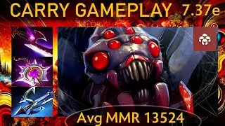 ✨ 7.37e Broodmother |K+A-D - 31 KP - 84%| Carry Gameplay - Dota 2 Top MMR