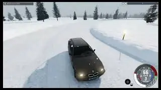 BeamNG winter drift