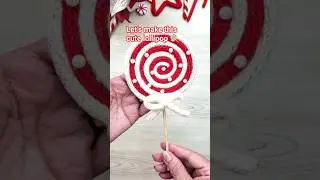 Christmas lollipop 🍭 knitted wire art. #tricotin #knittedwireart #christmas #diy @homeidealist