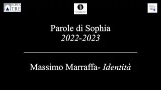 Le Parole di Sophia 2023 - Massimo Marraffa