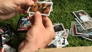 Topps Star Wars Sticker Collection Album Opening and 26 Free Packs Opened