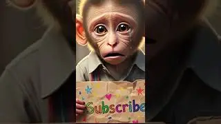 Baby Monkey Is The Cutest Comedy Genius #monkey #viral #shorts