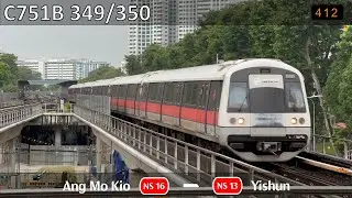 [Retired ; ECB ; Door Obstruction][SMRT] KNS C751B ~ 349/350 NS16 Ang Mo Kio → NS13 Yishun