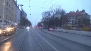 Mitfahrt auf der Tram 25 Berg am Laim Bahnhof-Max-Weber-Platz