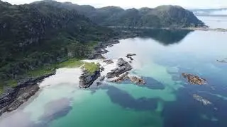 Scotland, Hike to Smirisary bay, glenuig Ardnamurchan. Scottish Highlands west coast.
