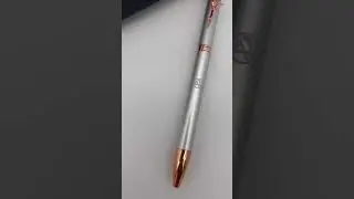 Pen for Women-Pen with black ink-Fancy Pen For women-Flower Design Gel Luxury Pen for Women (Grey)