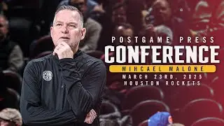Coach Malone Full Postgame Press Conference vs. Rockets 🎙 | 3/23/25