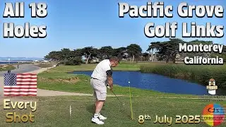 18 Holes at Pacific Grove Golf Links. Every shot vlog on the Poor Man's Pebble Beach, Monterey USA 🌎