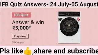 Amazon IFB Quiz Answers 24 July 2020 today|Win Rs. 5000 now|Prime Day Special