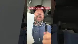 Paid per letter side hustle
