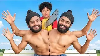 I Spent 24 Hours With Conjoined Twins! - Hindi -@StokesTwins STOKES TWINS HINDI #hd #hindi #fyp 