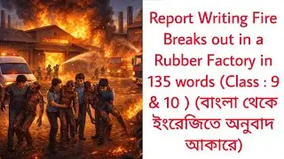 Report writing Fire Breaks out in a Rubber Factory in 135 words | Fire Accident Report Writing