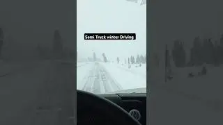 Semi Snow Driving No Chains  Downgrade #california