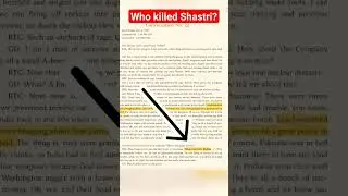 Who Killed Shastri? #historyinhindi #factsdaily #viral  #factsshorts #india #shorts #america #cia