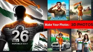 How to create 26 January Republic day AI photo editing | Bing image creator tutorial | AI editing