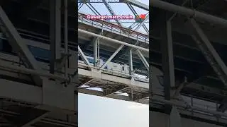 Guwahati metro train on  Brahmaputra River 🚂 | saraighat bridge 🌉 | #shortsfeed #shorts #trendi