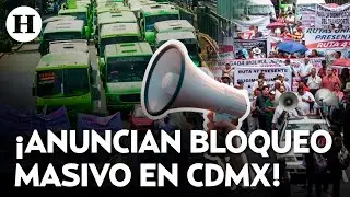&iquest;Aumentar&aacute; el pasaje en CDMX? Transportistas amenazan con bloqueo masivo en la capital