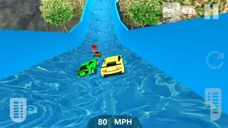 Car Race On Frozen Water Slides - Frozen Water Slide Race - Android Gameplay Walkthrough