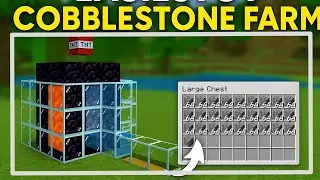 Easiest cobblestone farm in Minecraft | #minecraft #minecraftbuilding