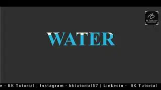 Create a Water Fill Effect in Text Using HTML , CSS, CSS3 By 