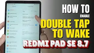 How to Double tap to wake up Xiaomi Redmi Pad SE 8.7 Inch