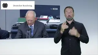 Geb&auml;rdensprachvideo: Bundestag erhebt sich zu Ehren von Hans-Jochen Vogel